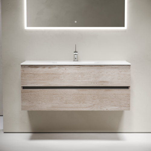 Тумба под раковину Sancos Urban UR120-1EG 119х45х55 подвесная цвет дуб галифакс натуральный - фото 3